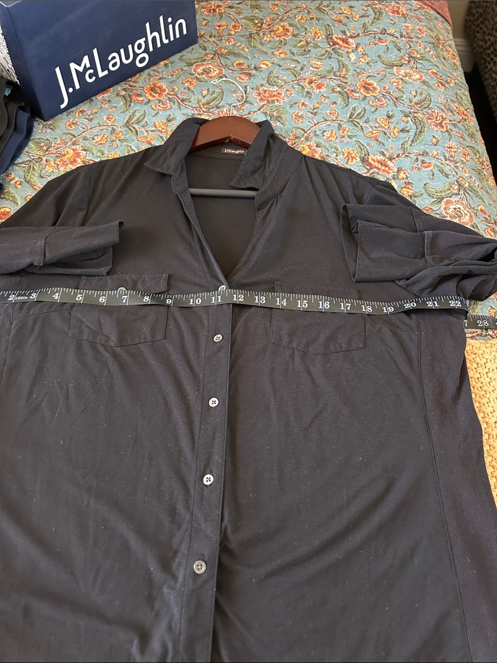 J.McLaughlin Brynn Top Black - Picture 5 of 7